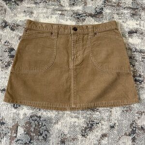 Abercrombie • Vintage 90s Y2K Tan Corduroy Skirt